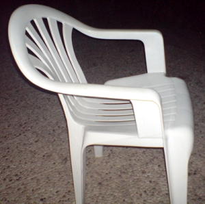 plastic garden chair